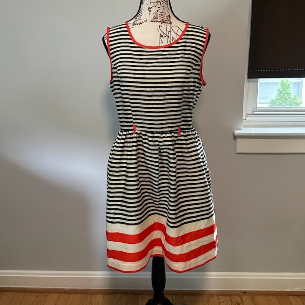 Monteau Striped Dress - Size M
